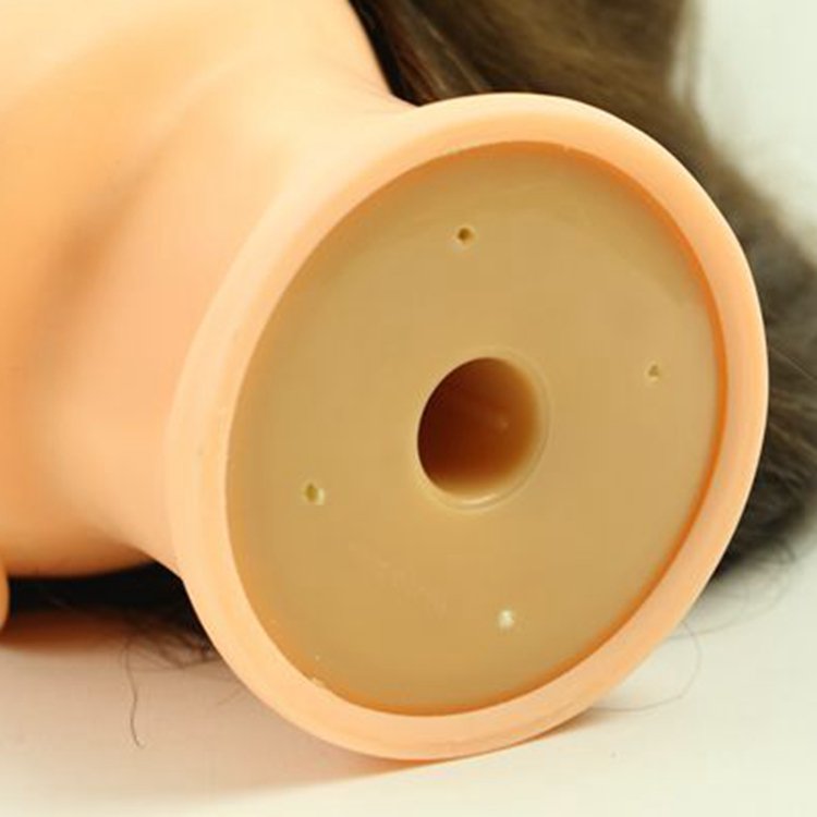 XUCHANG HARMONY 12 16 18 22 26inch Training Doll Head Dummy Barber Practice Hairdressing Mannequin 100% Human Hair Factory Price