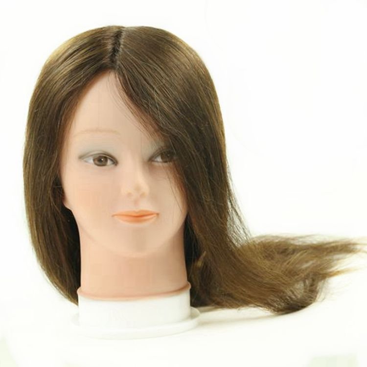 XUCHANG HARMONY 12 16 18 22 26inch Training Doll Head Dummy Barber Practice Hairdressing Mannequin 100% Human Hair Factory Price