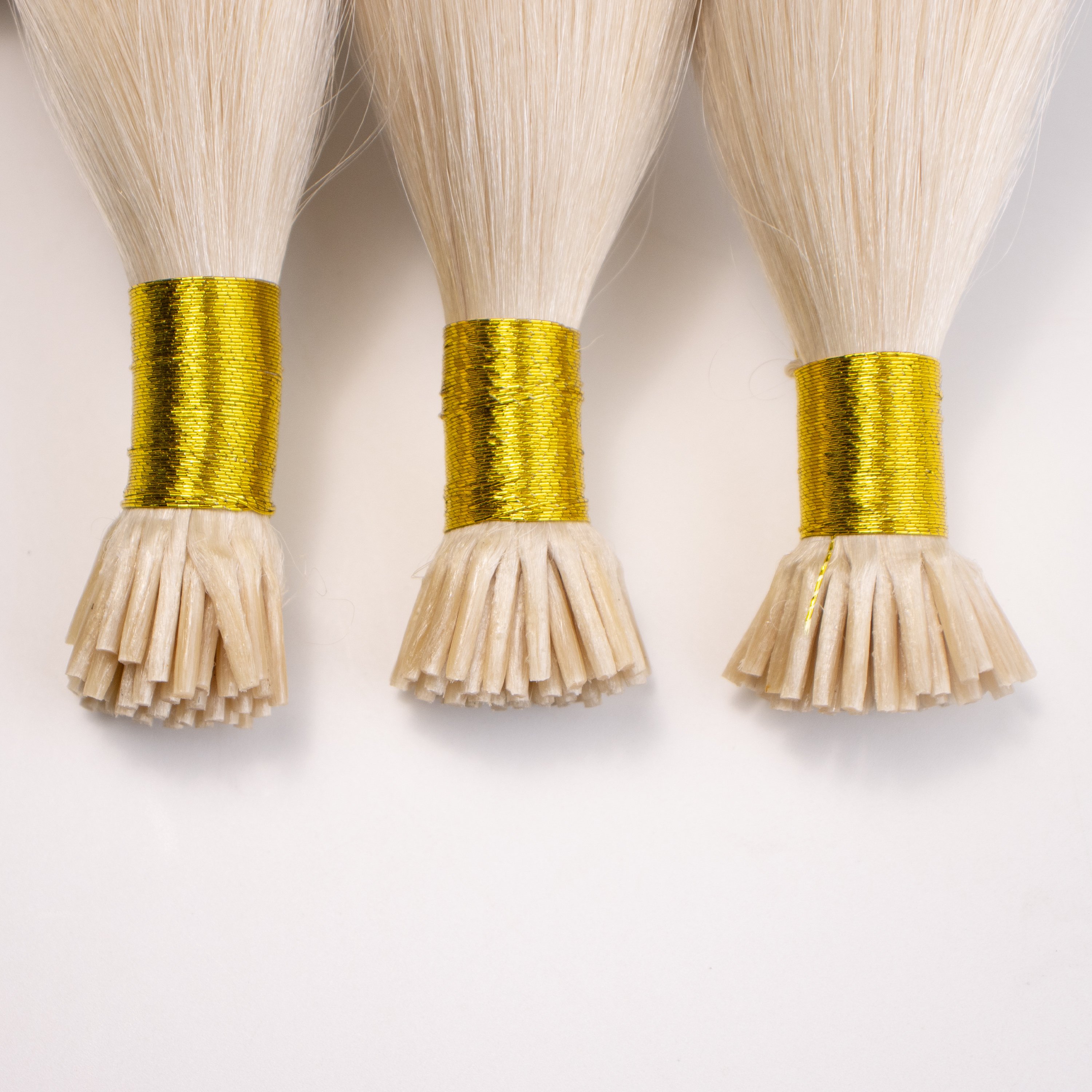 Wholesale I Tip Human Hair Extensions Blonde Color Raw Cuticle Aligned Burmese Hair