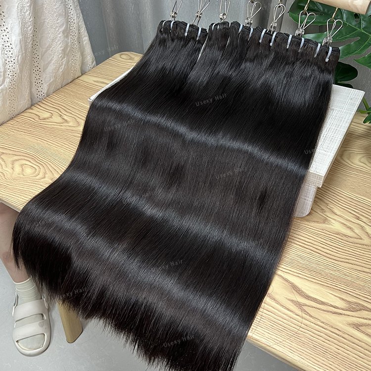 Wholesale Cheap Double Drawn Human Hair Extension,Raw Virgin Cuticle Aligned Hair Bundles Weave,Raw Brazilian Hair Bundle Vendor