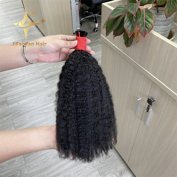 Wholesale Kinky Straight Braiding Hair Full Bulk Human Hair For Braiding No Weft Human Hair Extensions Drop shipping