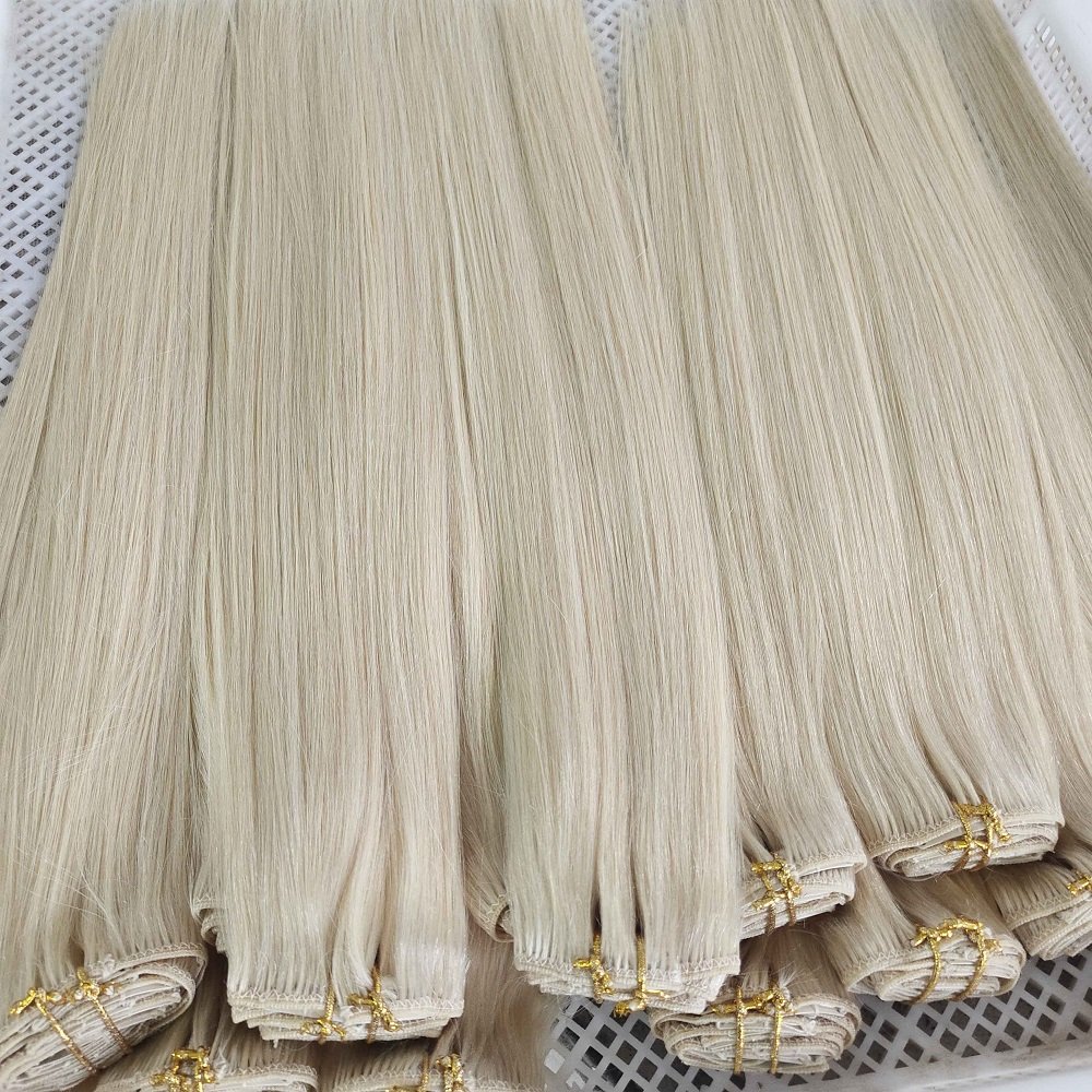 Wholesale Factory Double Drawn Virgin Remy Human Blonde Natural One Piece Clip In 100% Human Hair Extension