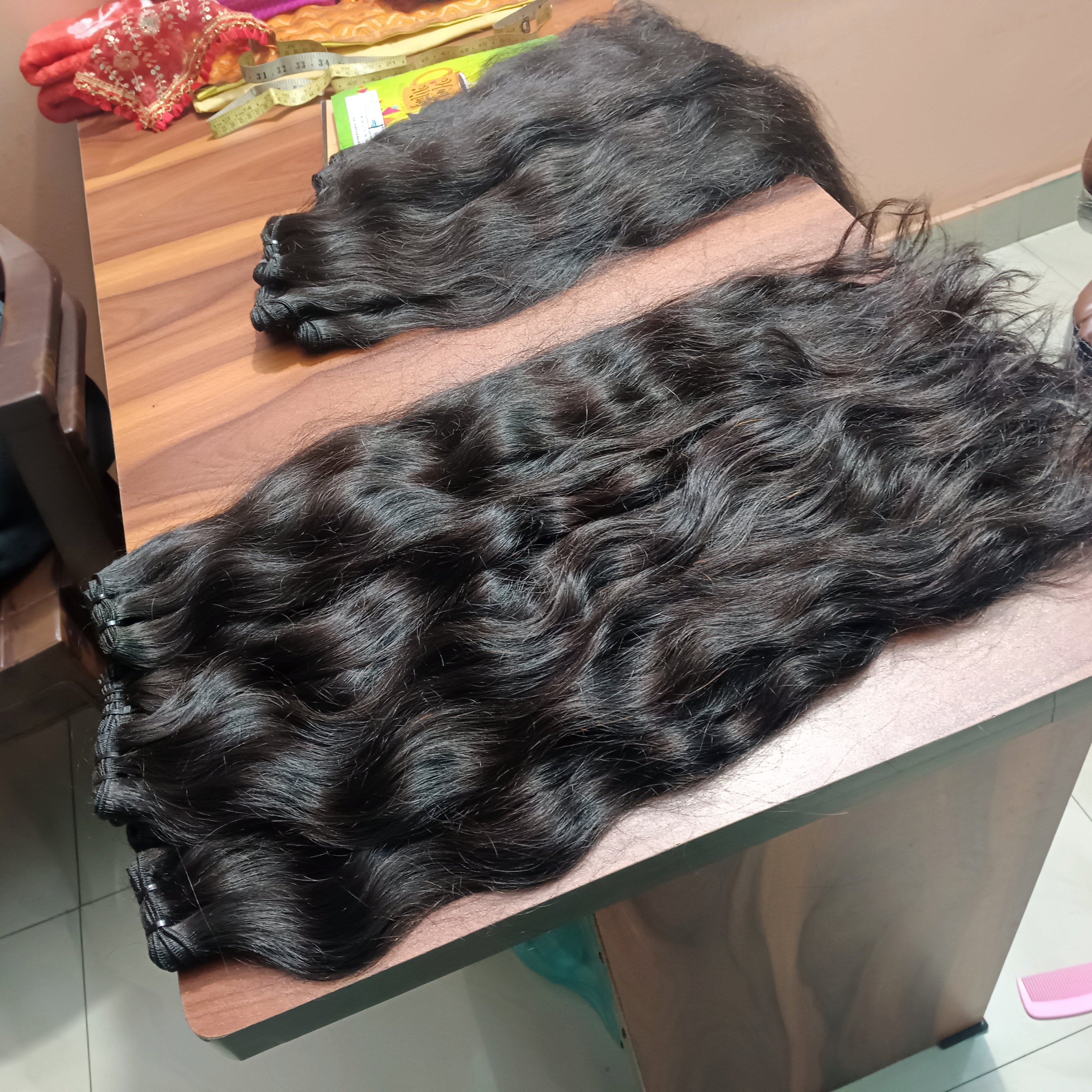 Wave Hair Extensions Cheap Remy Virgin Human Hair Unprocessed Bundles Genius Weft Raw Indian Directly from India Natural 1 Pack
