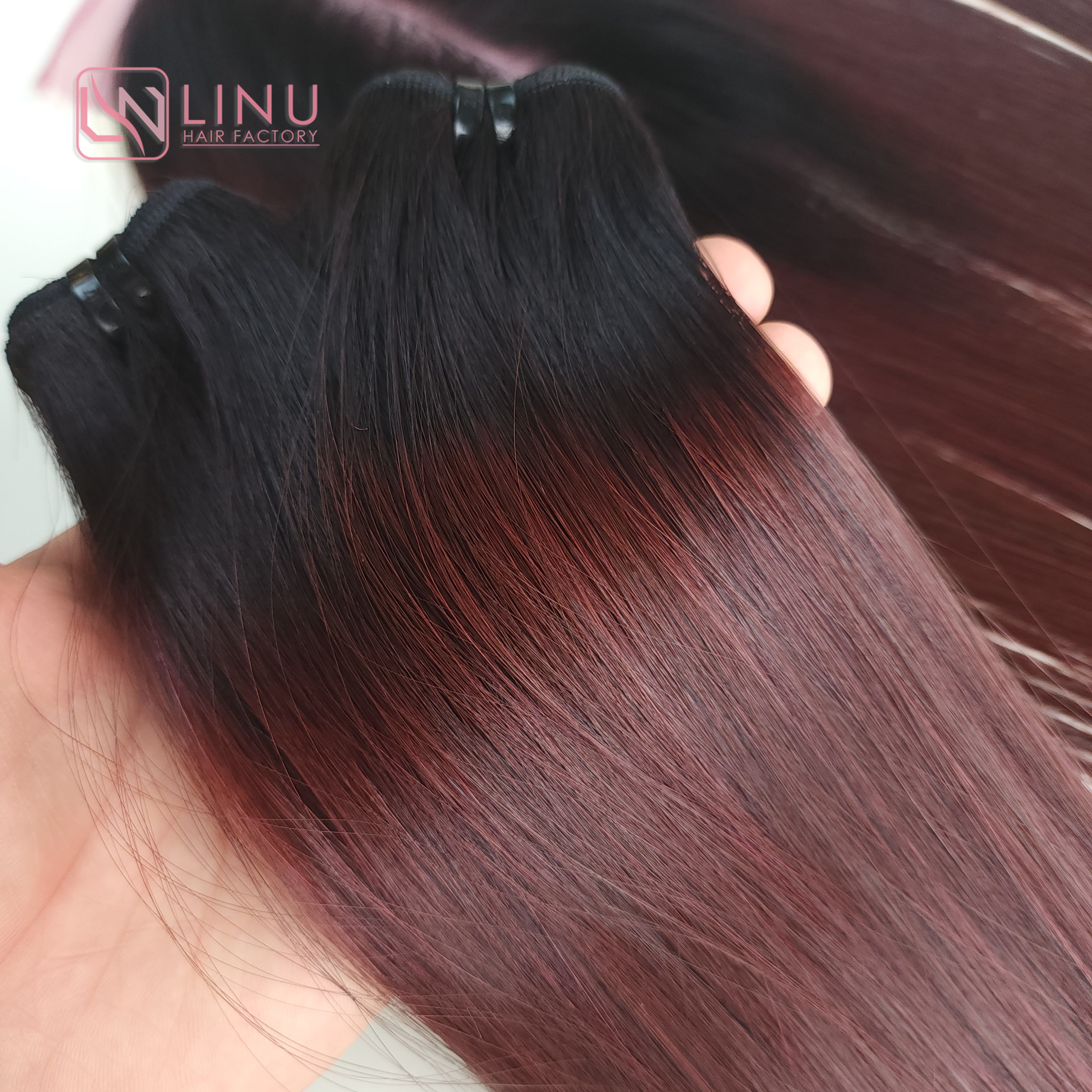 Vietnamese Dark Color Natural Bone straight Hair Wholesale Prices Unprocessed Virgin Natural Silky No Shedding Silky Natural