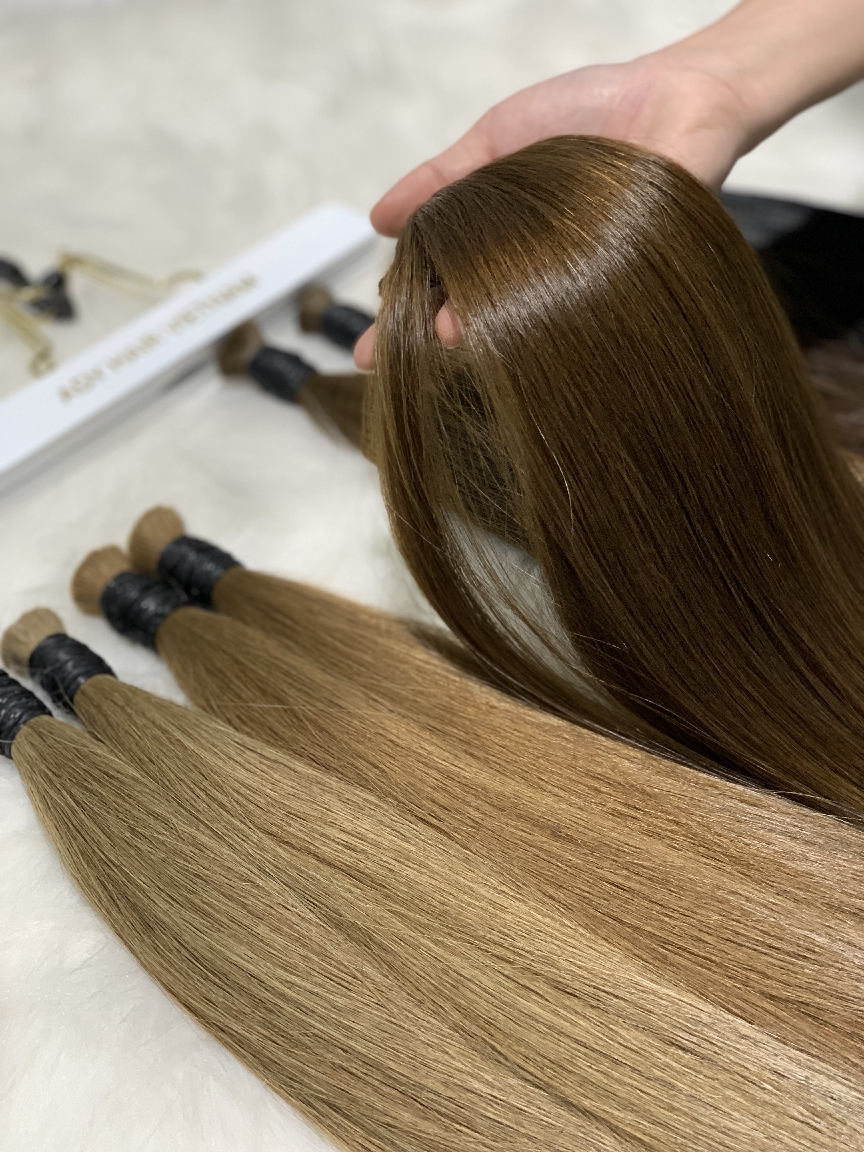 Hair Extensions Luxury Bulk Hair Extension Virgin Raw Vietnamese Hair Bulk Premium Quality
