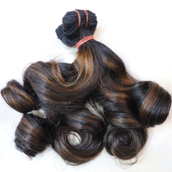 Silky Funmi Bouncy Super Double Drawn Factory Price 100% Human Hair Extensions Large Quantity Vietnam Hair Factory