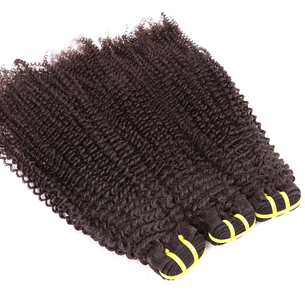 Wholesale Kinky Curly Natural Black Color Human Hair Extension, Cheap 10A Remy Virgin Brazilian Hair Bundles
