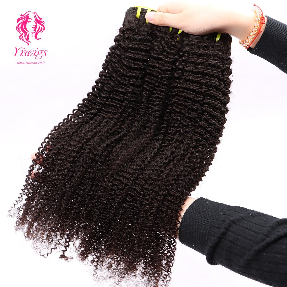 Wholesale Kinky Curly Natural Black Color Human Hair Extension, Cheap 10A Remy Virgin Brazilian Hair Bundles