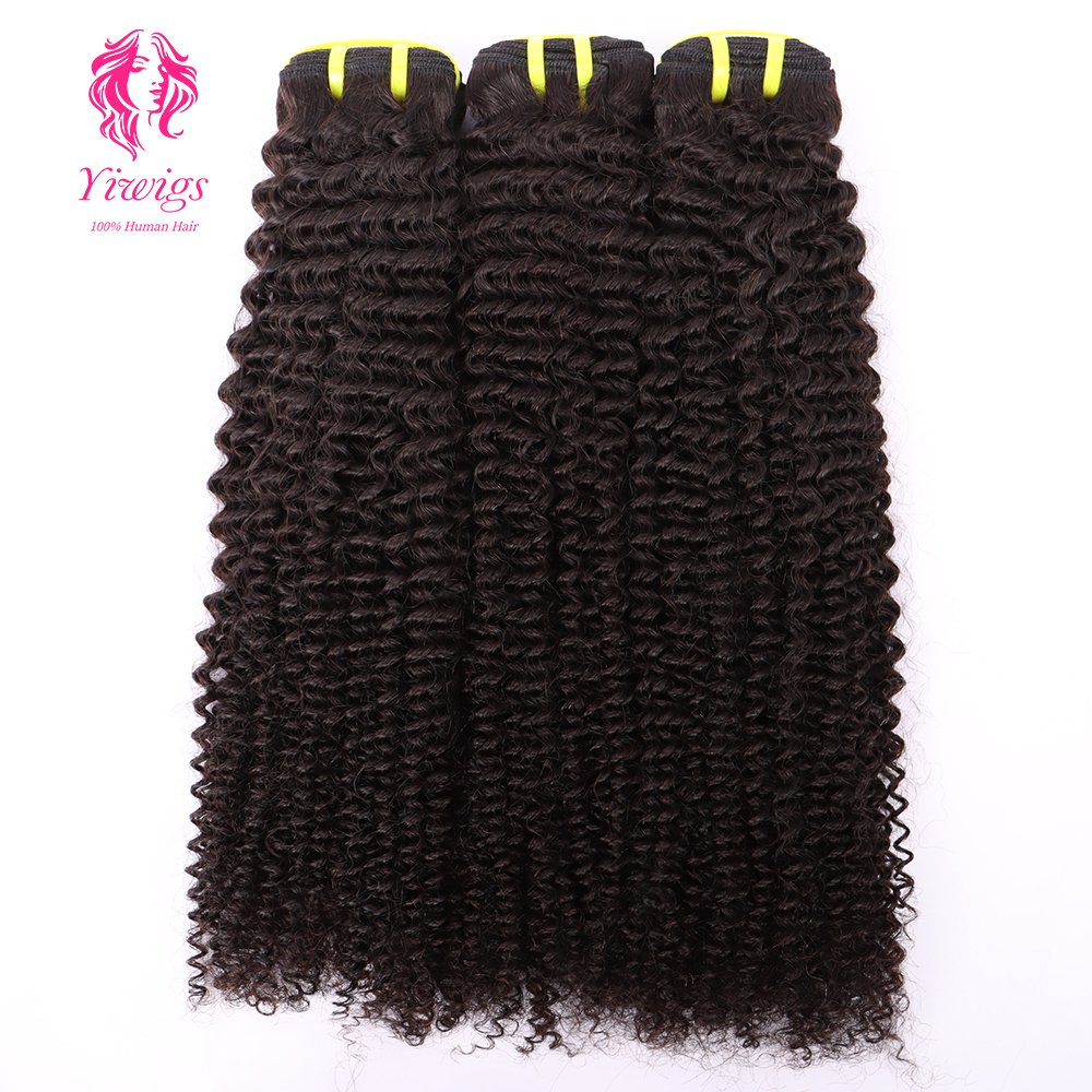 Wholesale Kinky Curly Natural Black Color Human Hair Extension, Cheap 10A Remy Virgin Brazilian Hair Bundles