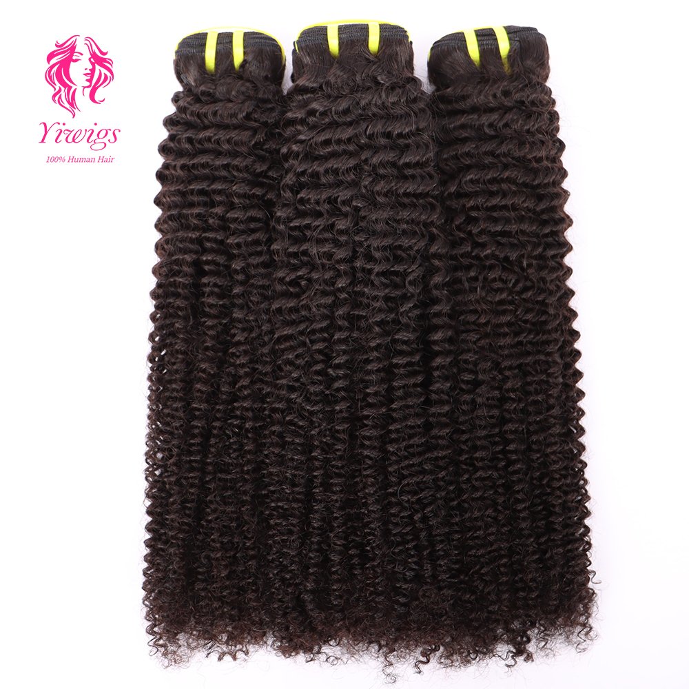 Wholesale Kinky Curly Natural Black Color Human Hair Extension, Cheap 10A Remy Virgin Brazilian Hair Bundles