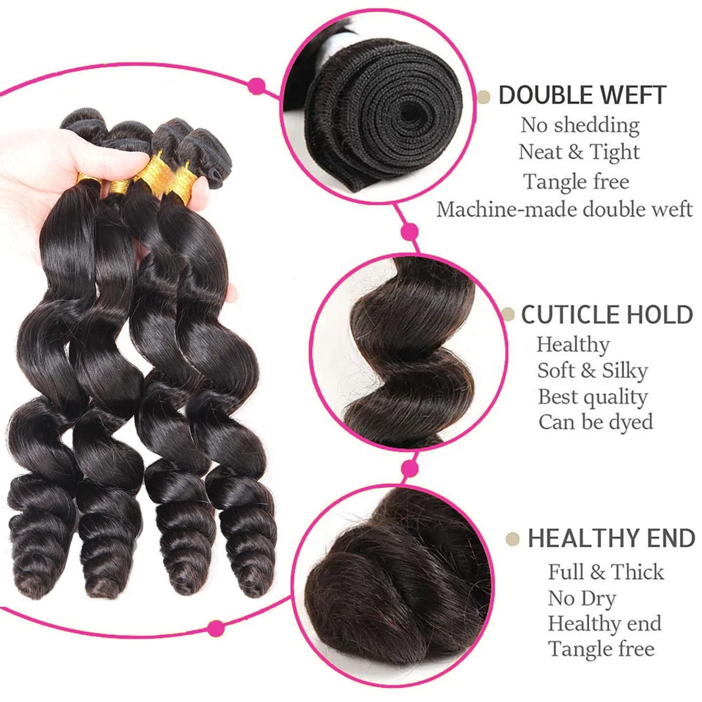 Wholesale Raw Virgin Cuticle Aligned Hair Weave Bundle Mink Brazilian Human Hair Extension Vendors
