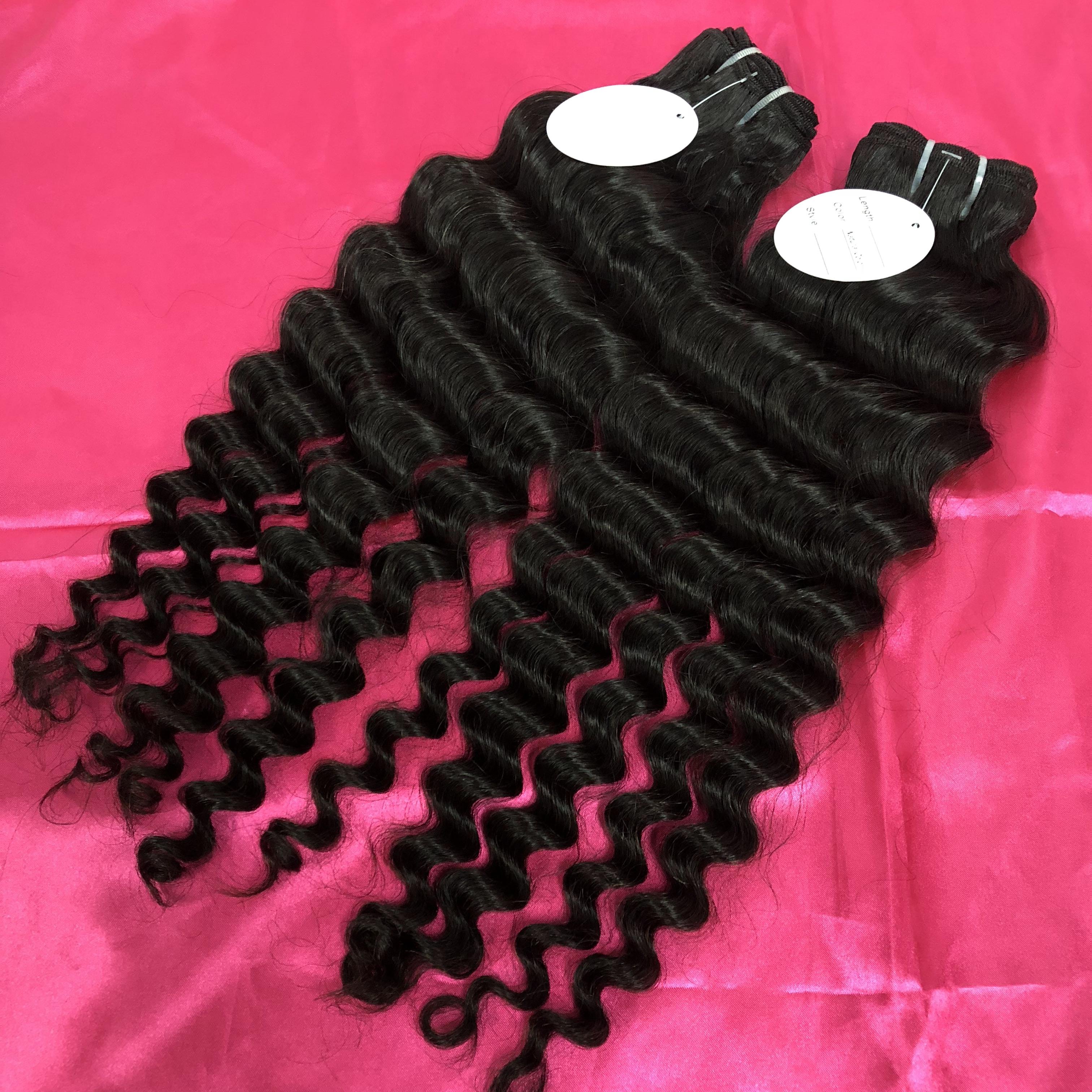 ready to ship sample raw hair one bundle virgin hair extension custom texture braid hair package