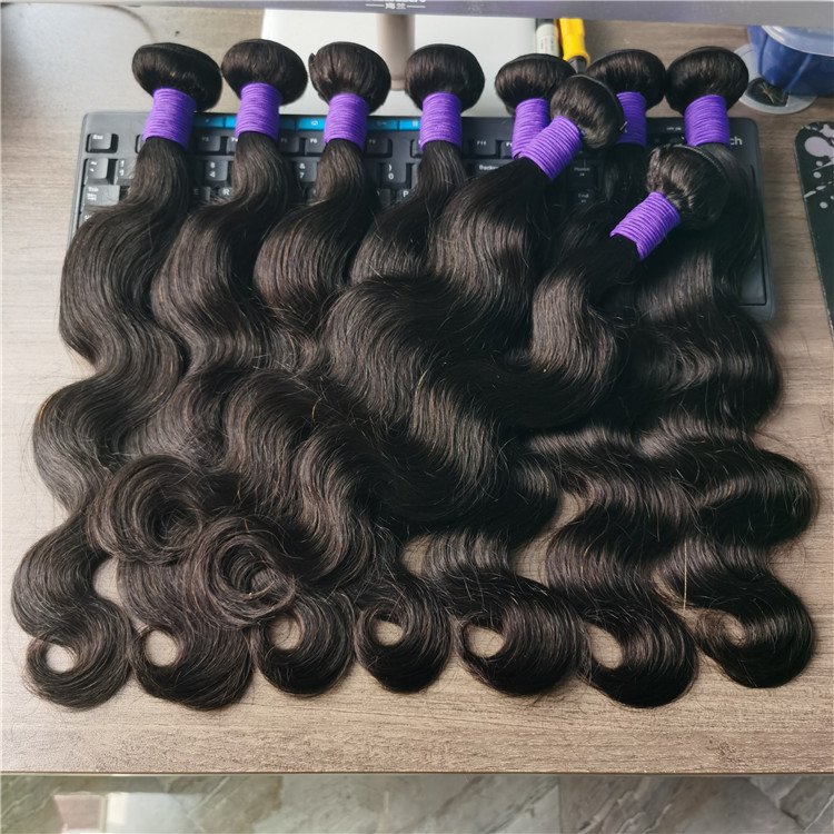Hot Sale 12a Raw Virgin Cuticle Aligned Hair Bundle Human Hair Extensions Machine Double Weft Brazilian Body Wave Bundles