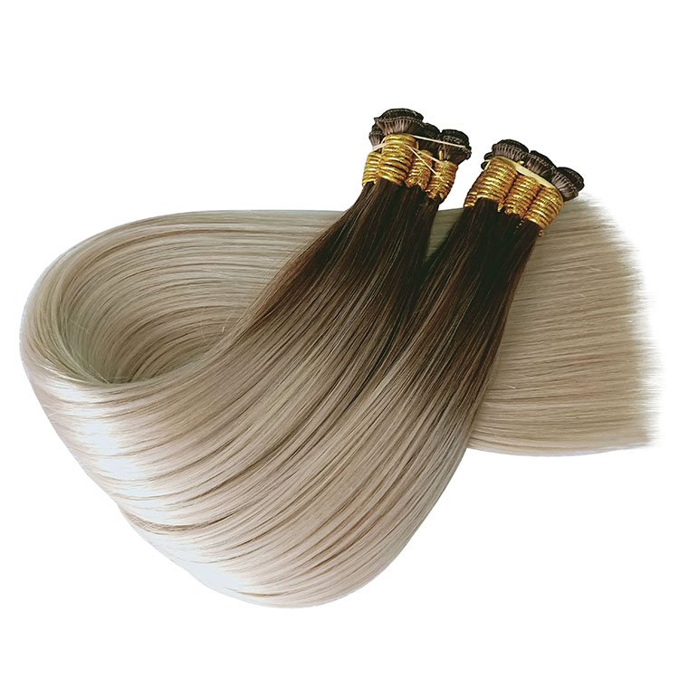 Thickness Bottom Customized 100% Human Hair Extensions Lifetime Over Two Year Russian Hair