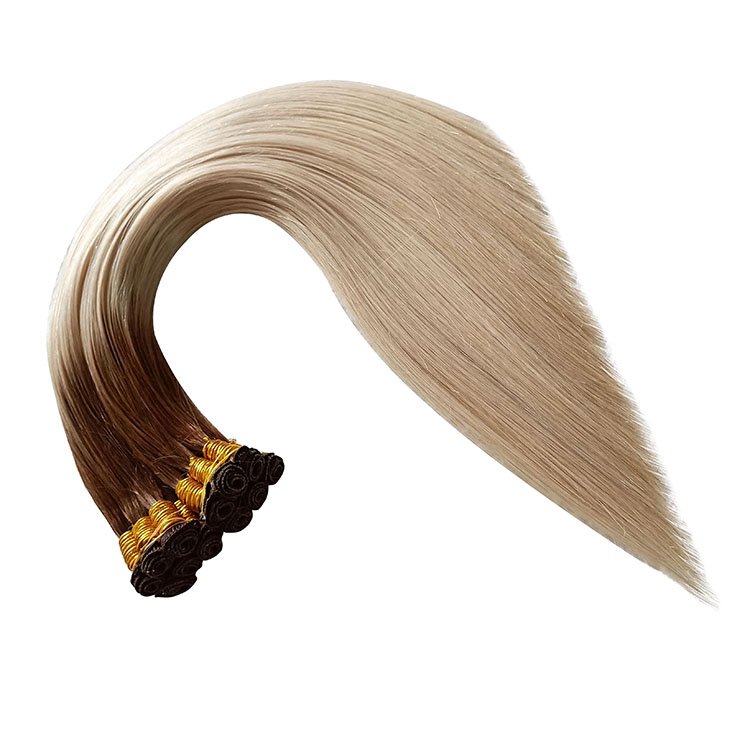 Thickness Bottom Customized 100% Human Hair Extensions Lifetime Over Two Year Russian Hair