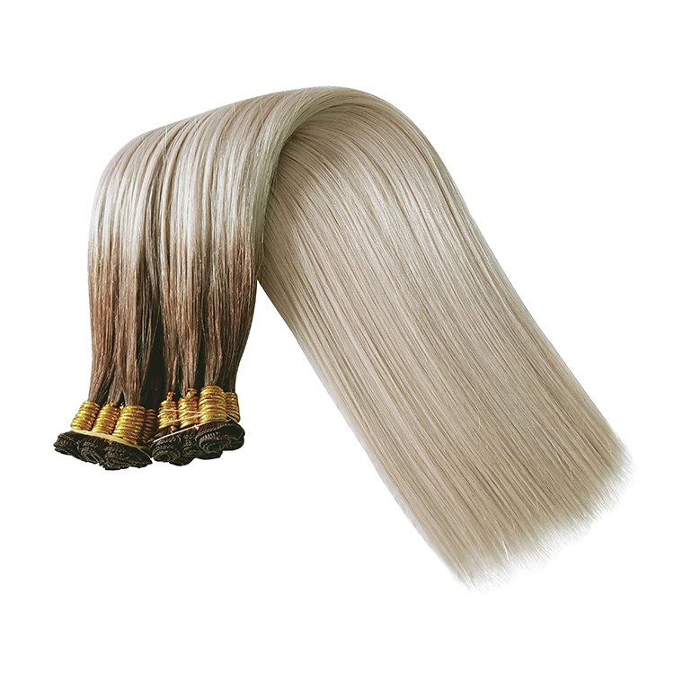 Thickness Bottom Customized 100% Human Hair Extensions Lifetime Over Two Year Russian Hair