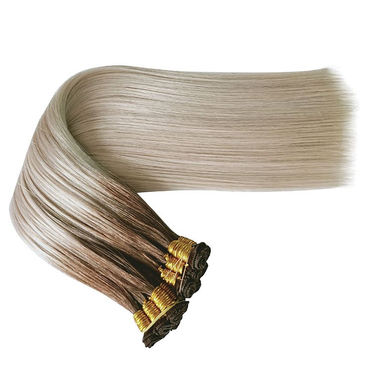 Thickness Bottom Customized 100% Human Hair Extensions Lifetime Over Two Year Russian Hair
