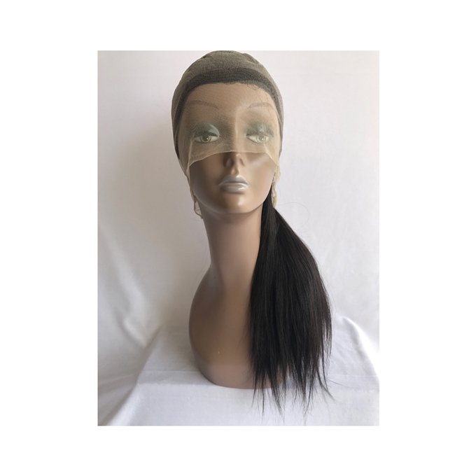 Easy to Wear 18 Inches with Zero Maintenance 100% Raw Unprocessed Cuticle Aligned Full Lace Straight Human Hair Wig