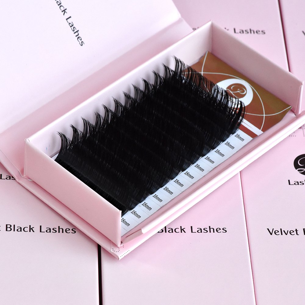 LashPlus Mink Silk Volumen Individual Eyelashes Vendor human hair extension Eyelashes Professional Individu Eyelash Extens