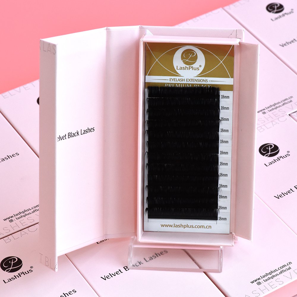 LashPlus Mink Silk Volumen Individual Eyelashes Vendor human hair extension Eyelashes Professional Individu Eyelash Extens