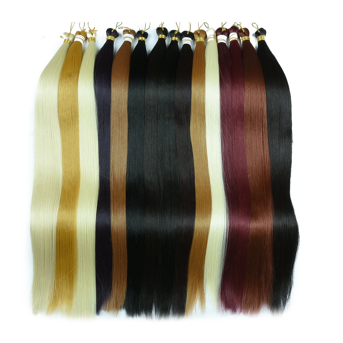 Anxin 100% Futura Fiber Straight Hair, Flame Retardant Heat Resistant Bone Straight Braiding Hair Extension