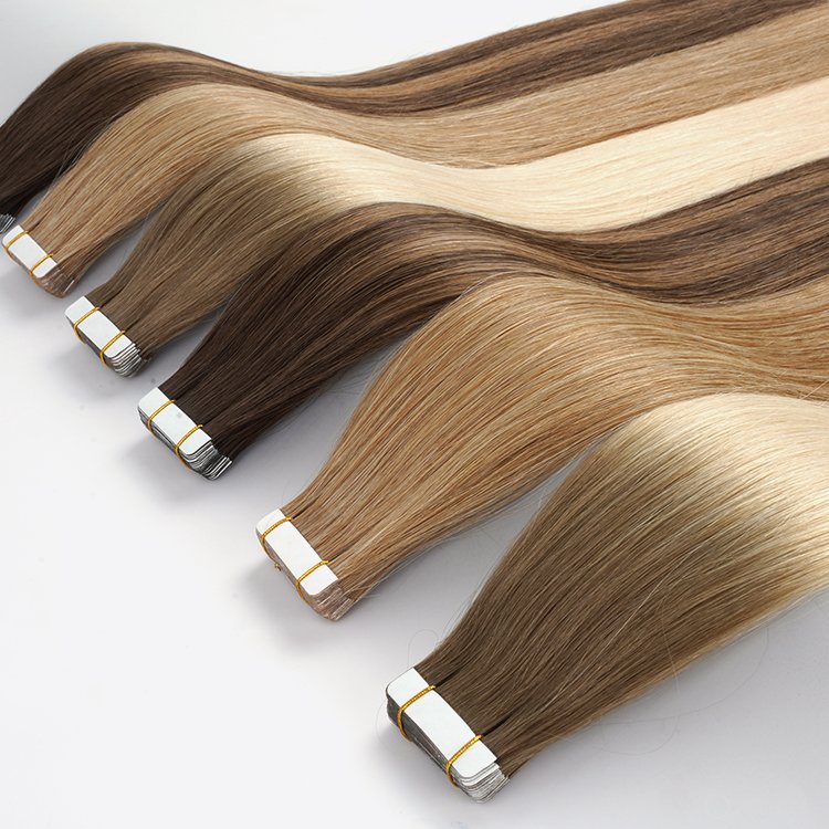 Factory Supplier 100% Remy Human Hair Extension Tangle and Shedding Free 22 Inches Adhesive Tape in hair extensions
