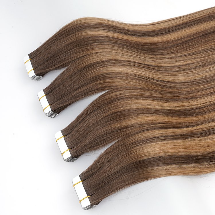 Factory Supplier 100% Remy Human Hair Extension Tangle and Shedding Free 22 Inches Adhesive Tape in hair extensions