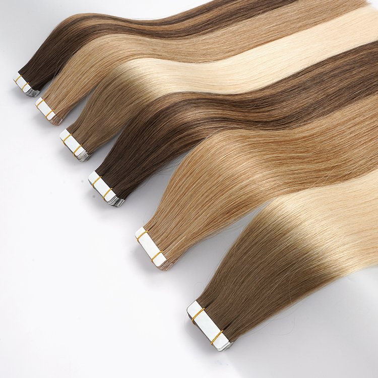 Factory Supplier 100% Remy Human Hair Extension Tangle and Shedding Free 22 Inches Adhesive Tape in hair extensions