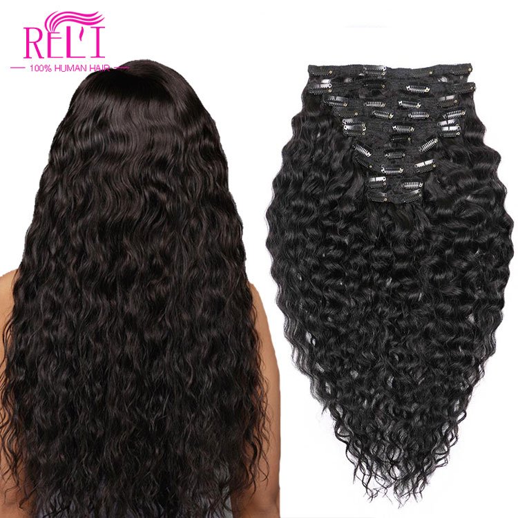 Dropshipping cuticle aligned Raw virgin 12A brazilian Hair 100 remy clip in human hair extensions