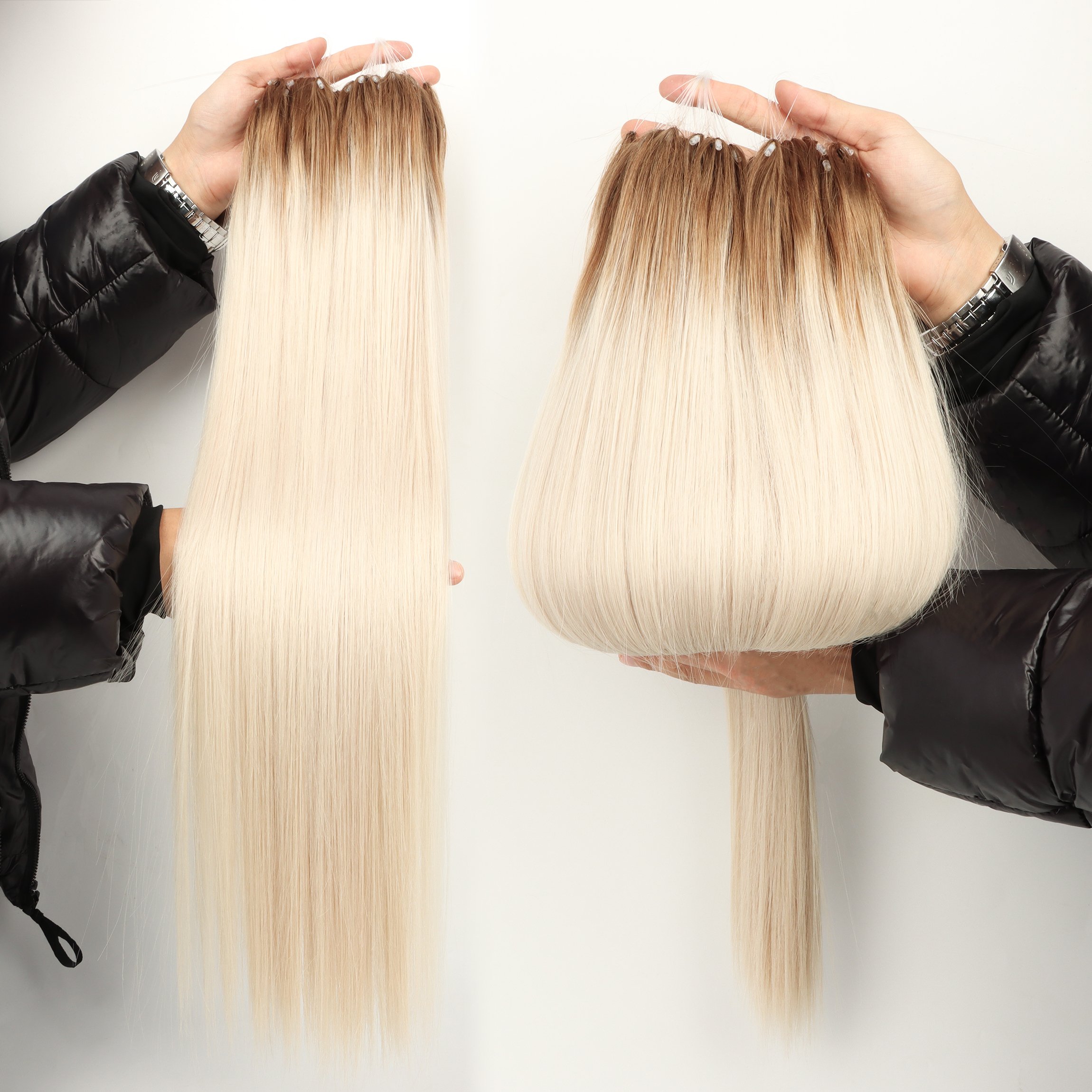 2024 Hot Sale New Arrival Human Hair Extensions Feathering Extensions invisible Wifi Hair Micro Loop Hair Extension