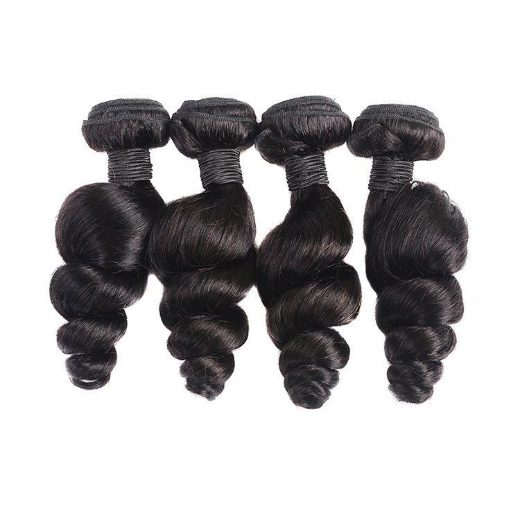 10A Hot Selling Women Extension Human Hair Loose Wave Virgin Hair Wholesale Human Hair Extension Bundles With Closure