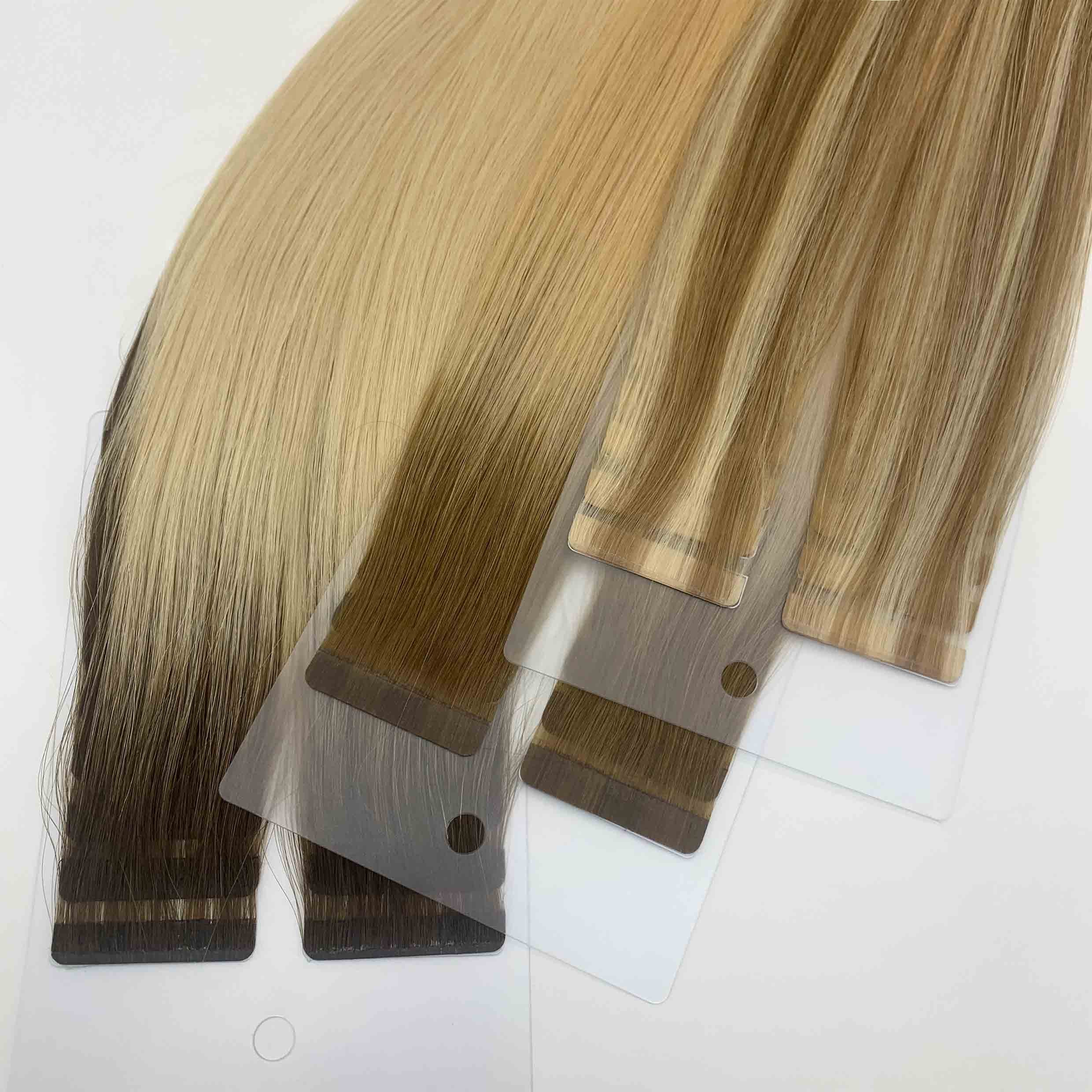 High Quality 100% Human Hair Extensions Russian Cuticle Hair Injected Tape In Seamless And Invisible Soft Hand Feel