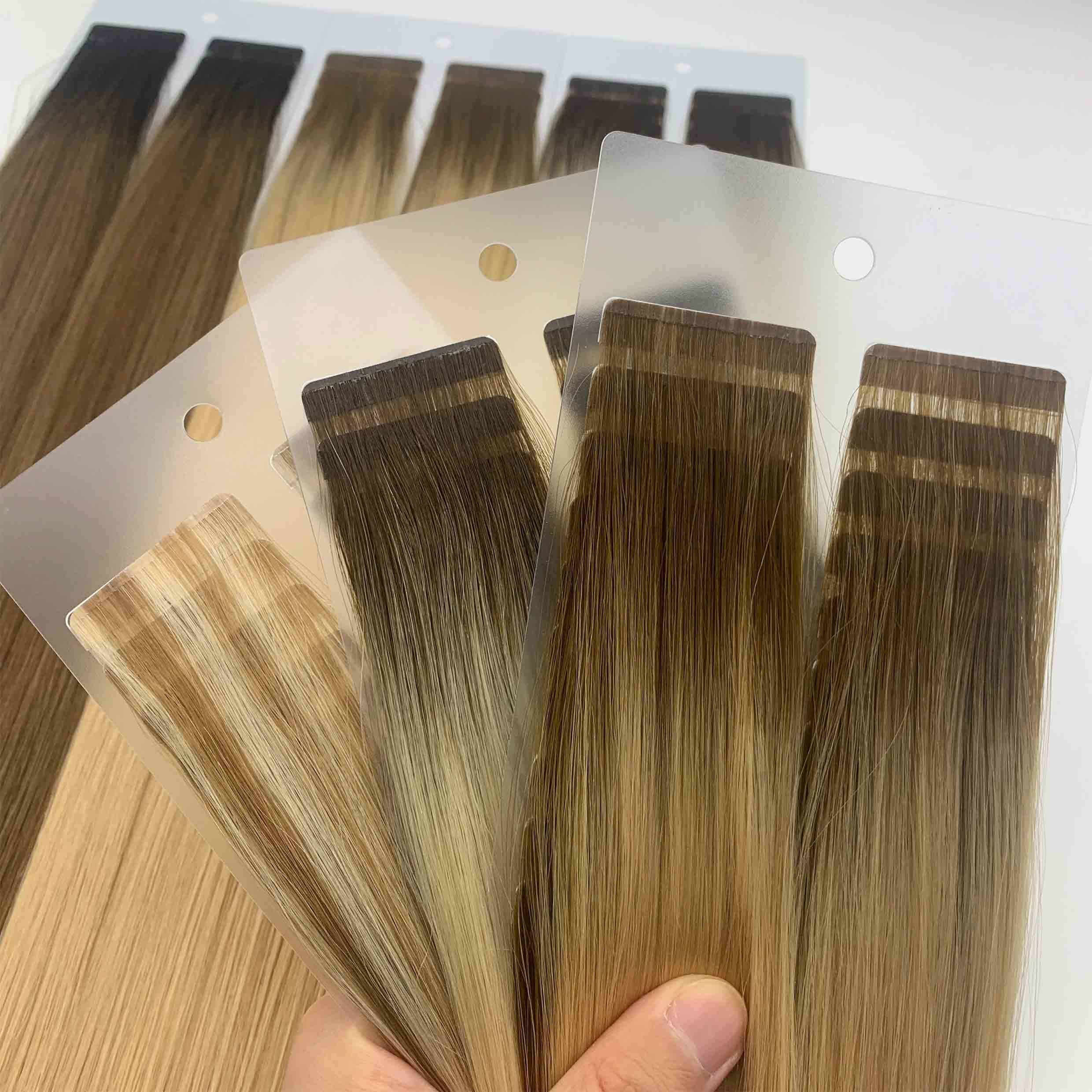 High Quality 100% Human Hair Extensions Russian Cuticle Hair Injected Tape In Seamless And Invisible Soft Hand Feel