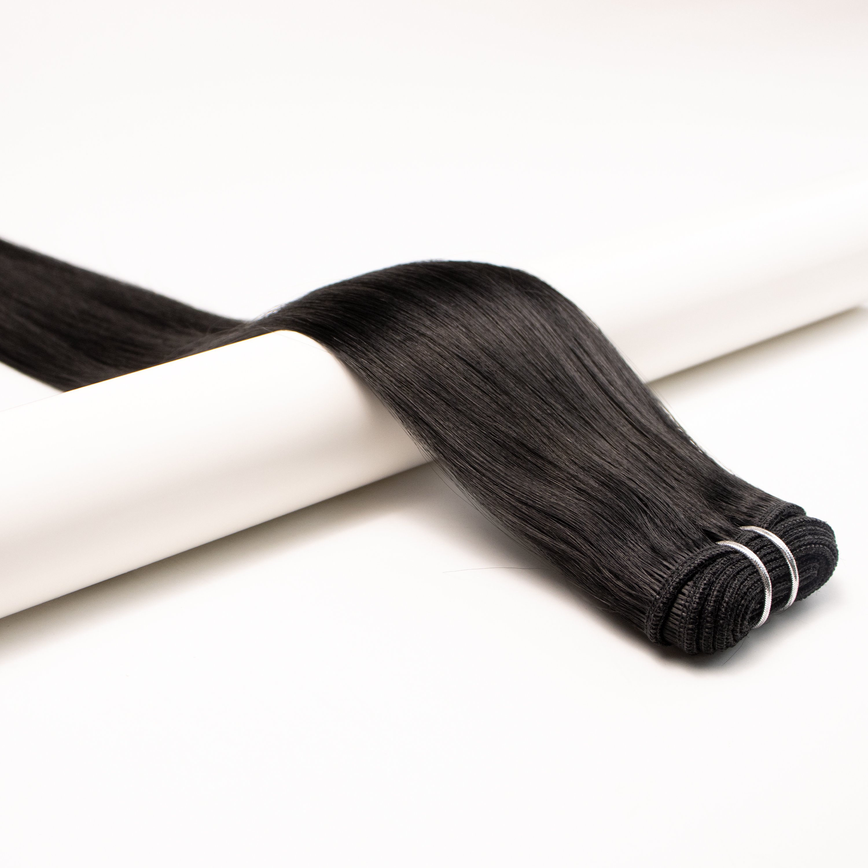 HOHO Machine Weft Human Hair Extensions Bundles 12a Virgin Human Hair Bundles Cuticle Aligned Double Weft Extensions