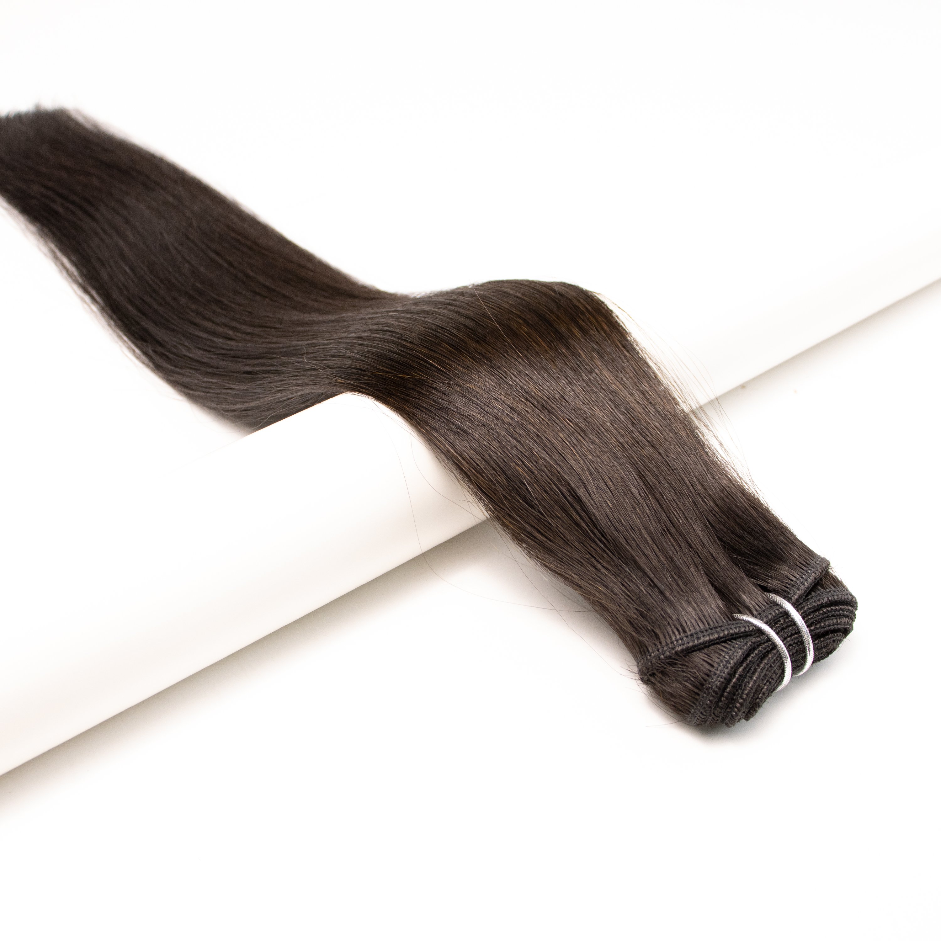 HOHO Machine Weft Human Hair Extensions Bundles 12a Virgin Human Hair Bundles Cuticle Aligned Double Weft Extensions