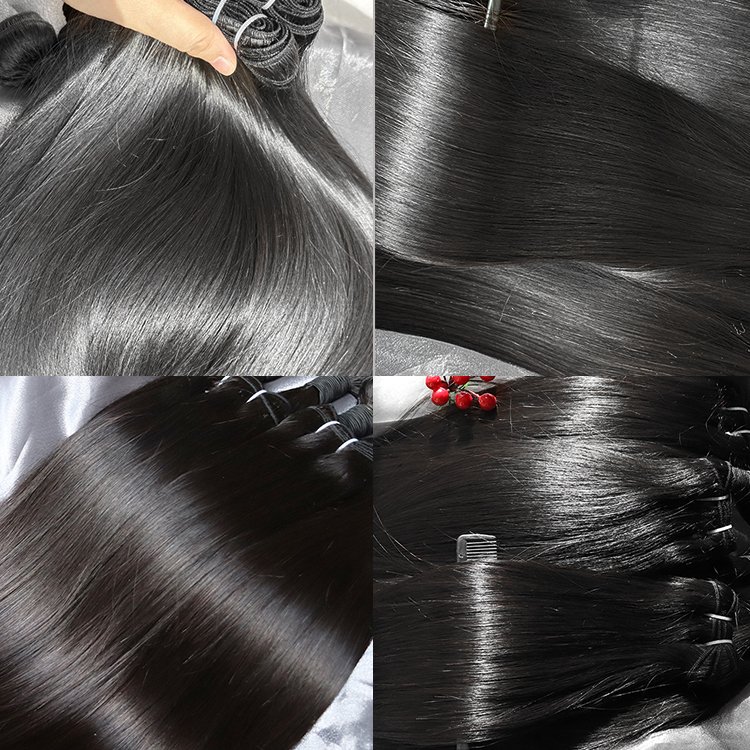 Raw Human Hair supplier raw vietnamese cambodian Vendors Bone Straight Bundles Human Hair Extensions