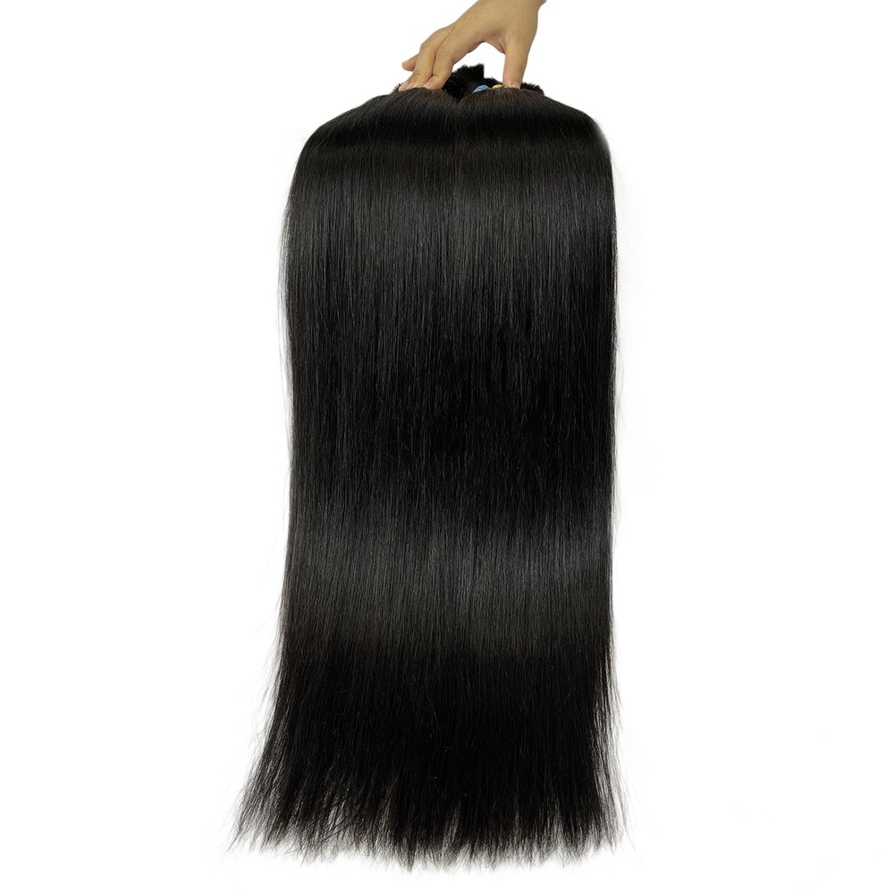 Wholesale Raw unprocessed bulk human hair extensions bundles, super double drawn sdd bone straight mink Vietnamese hair bundles
