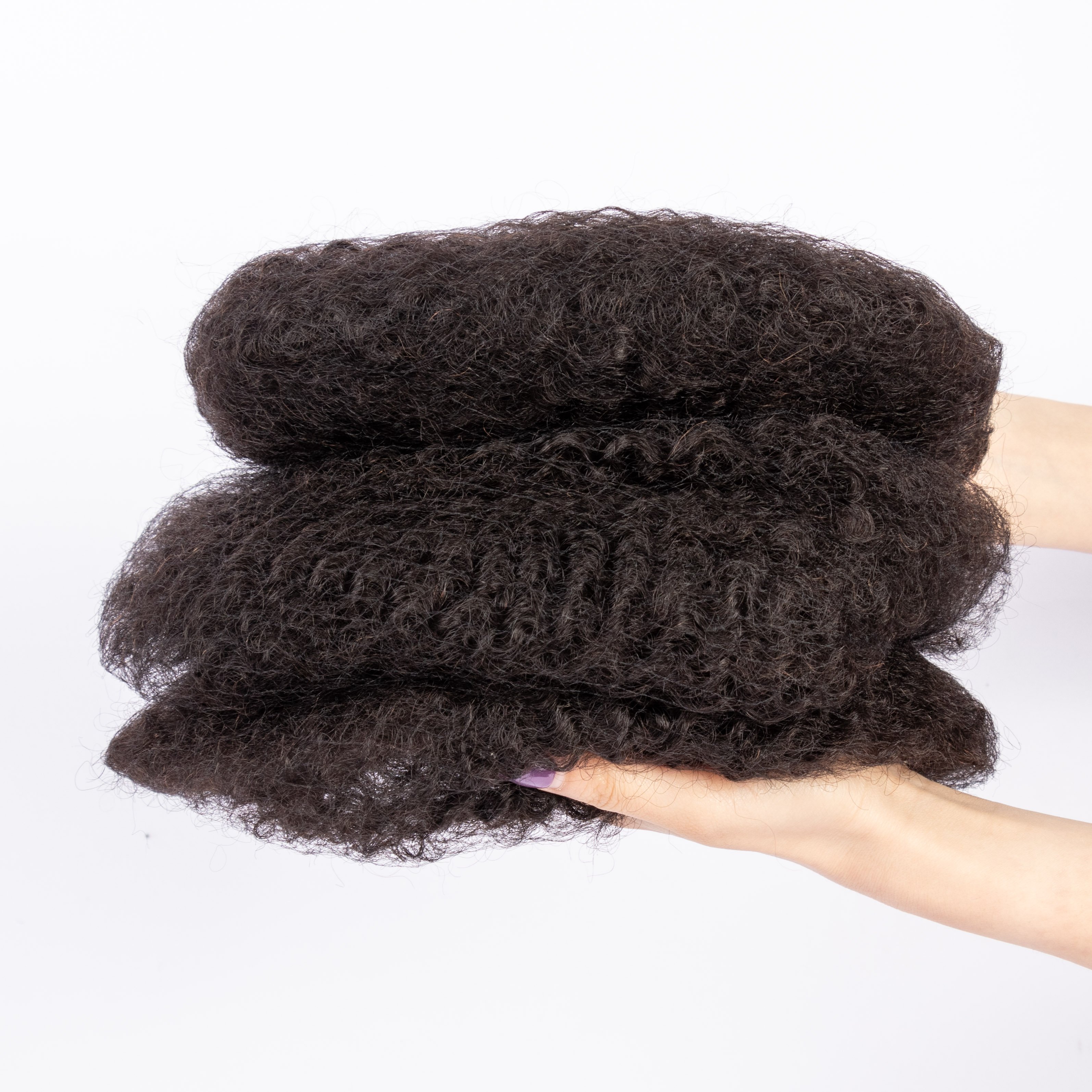 Wholesale High Quality Natural Color 100% Brazilian Human Hair Afro Kinky Bulk For Braiding