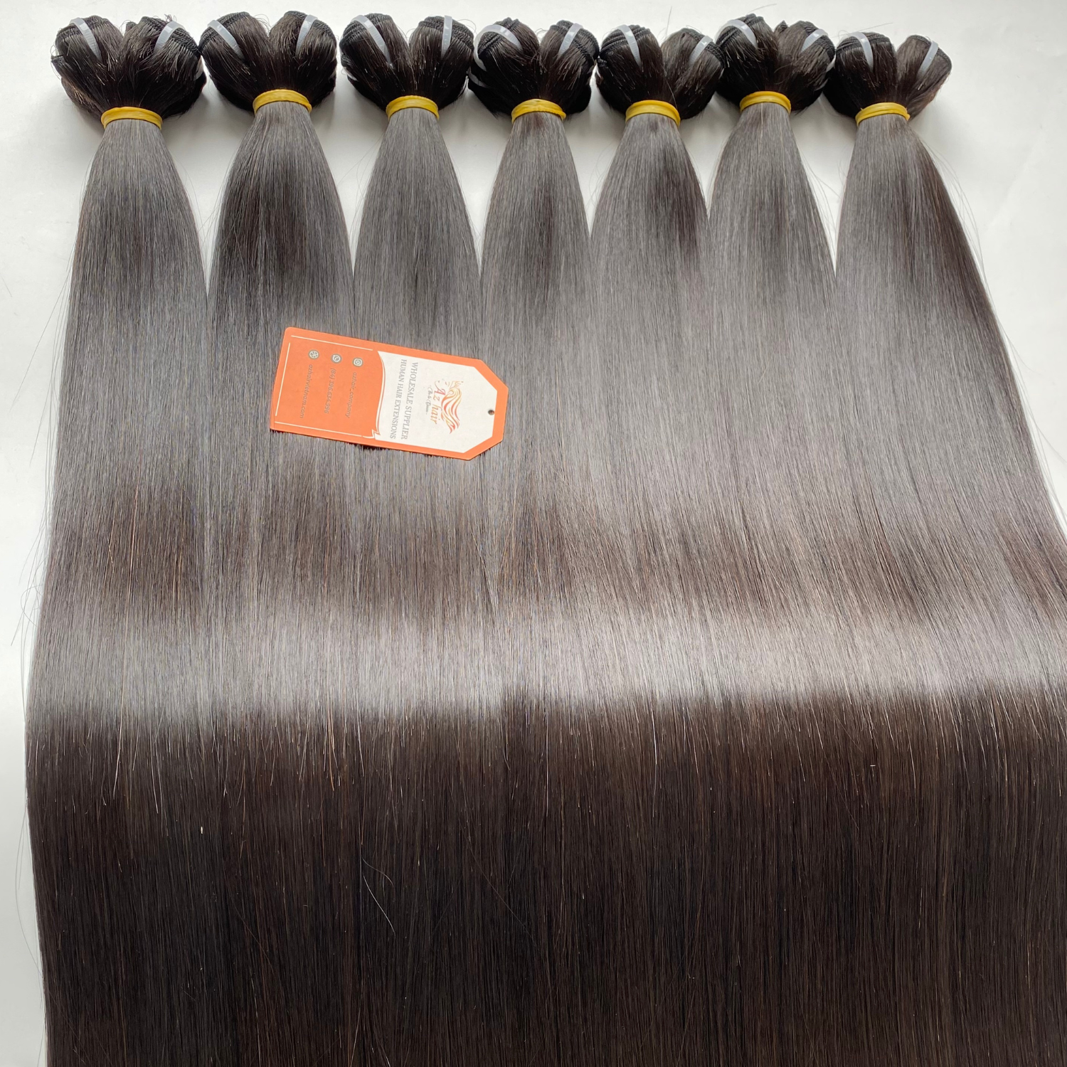 Best Vietnamese Human Hair Extensions Weft Bone Straight Super Silky Double Drawn Quality Without Shedding or Tangle