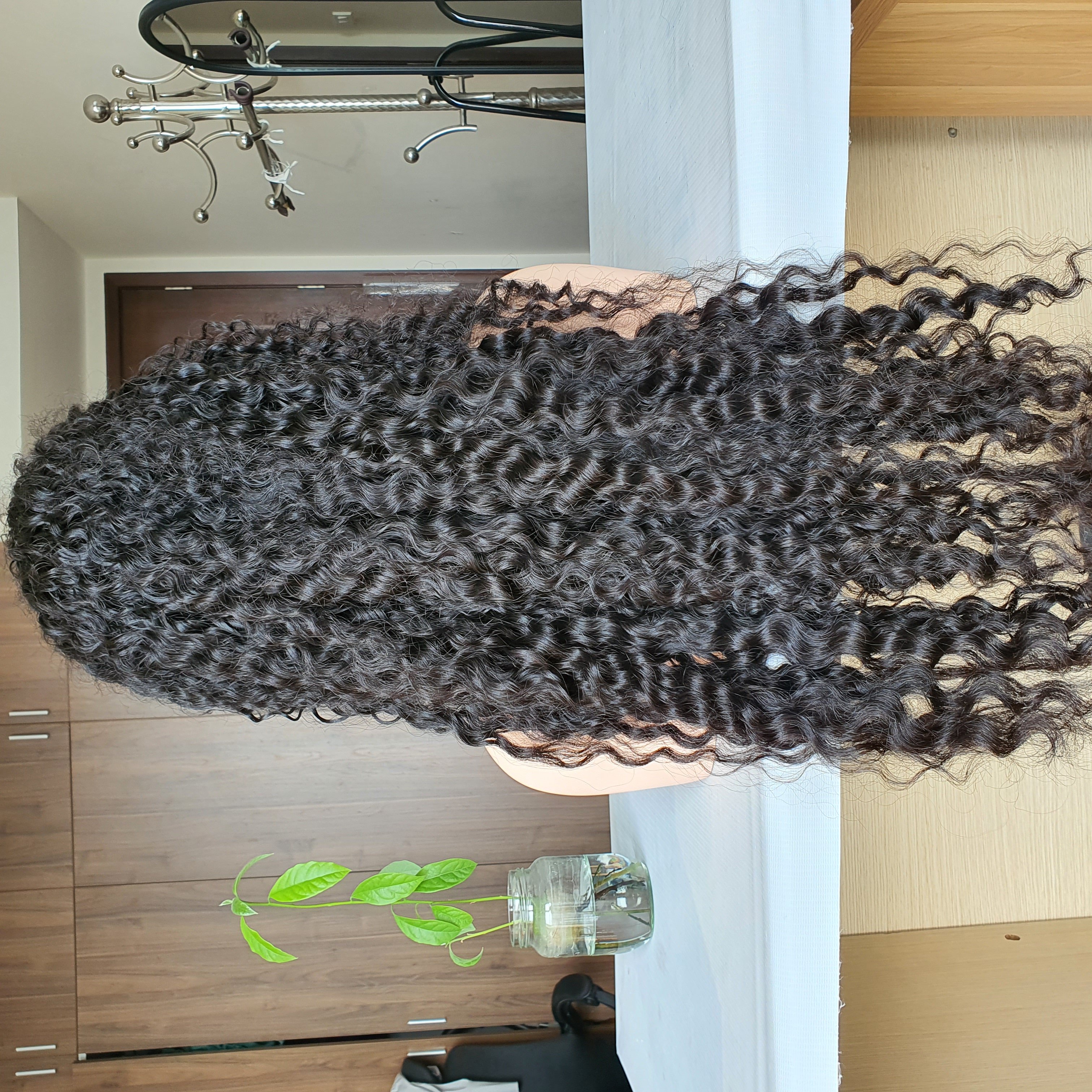 100% Human Hair Wigs super Double Drawn Raw Vietnamese Hair Vendor burmese curl Virgin Human Hair Extension