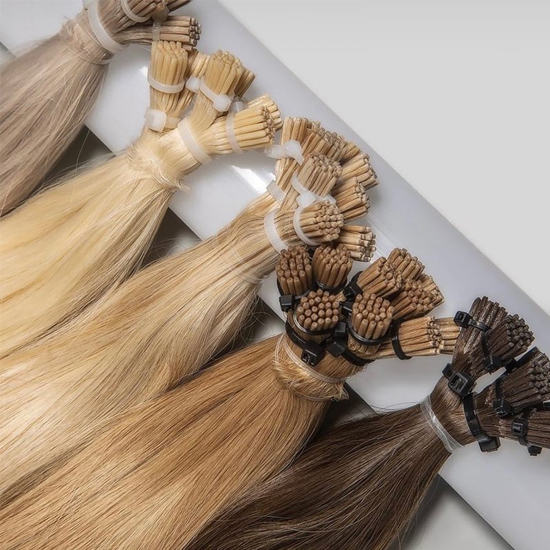 100% Real Premium Remy European Human Hair Double Drawn Thick Root U Tip Seamless Keratin Pre-Bonded Nail Hair Extensions