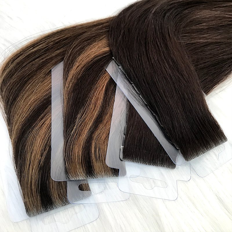 Wholesale Invisible Tape In Hair Extensions 100Human Hair Real European Russian Virgin Remy Raw 100% Tape In Human Hair