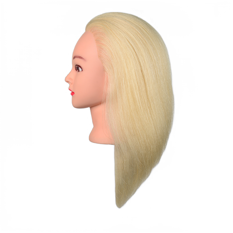 Barber Training Head Manikin Head with Human Hair Manikin Head