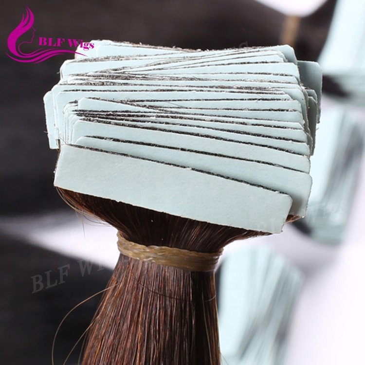 Wholesale Double Drawn 2.5g/piece 100% Virgin European Human Remy Hair Straight Tape in Hair Extension