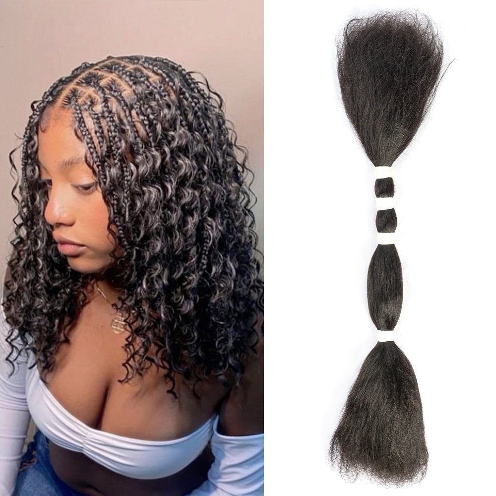 Hot Selling High Quality 100% Unprocessed Human Hair Wet And Wavy Human Bulk Hair For Braiding