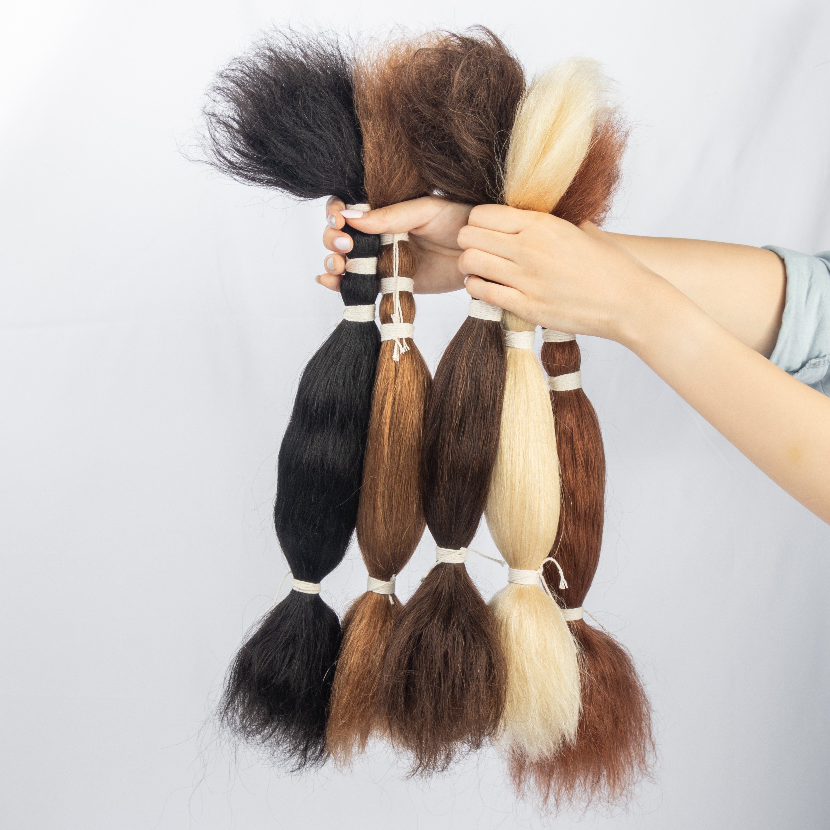 Hot Selling High Quality 100% Unprocessed Human Hair Wet And Wavy Human Bulk Hair For Braiding
