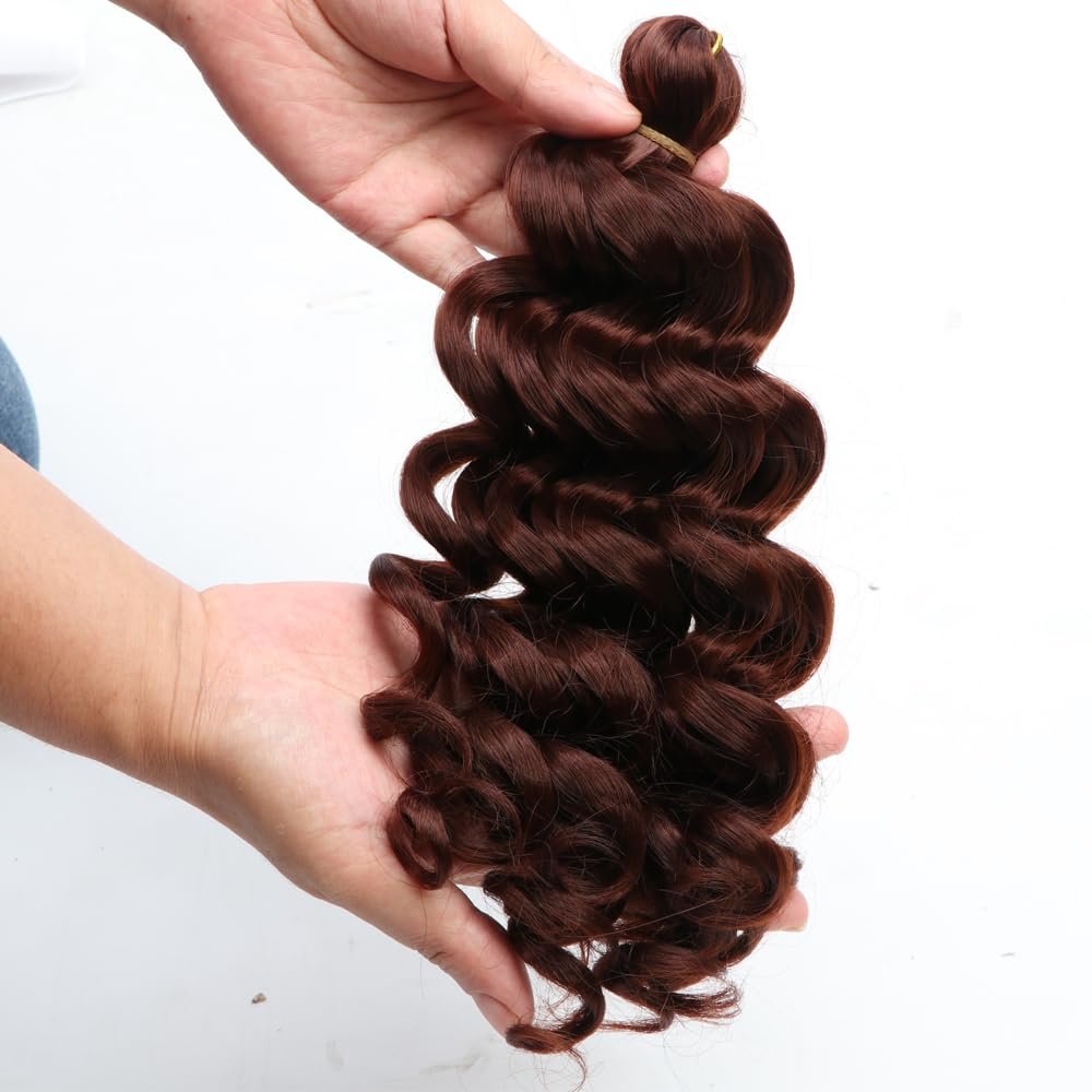 Boho Box Braids Crochet Hair for black Women loose french curl Bob Crochet Braids for Synthetic Bohemian Braiding Hair Extension