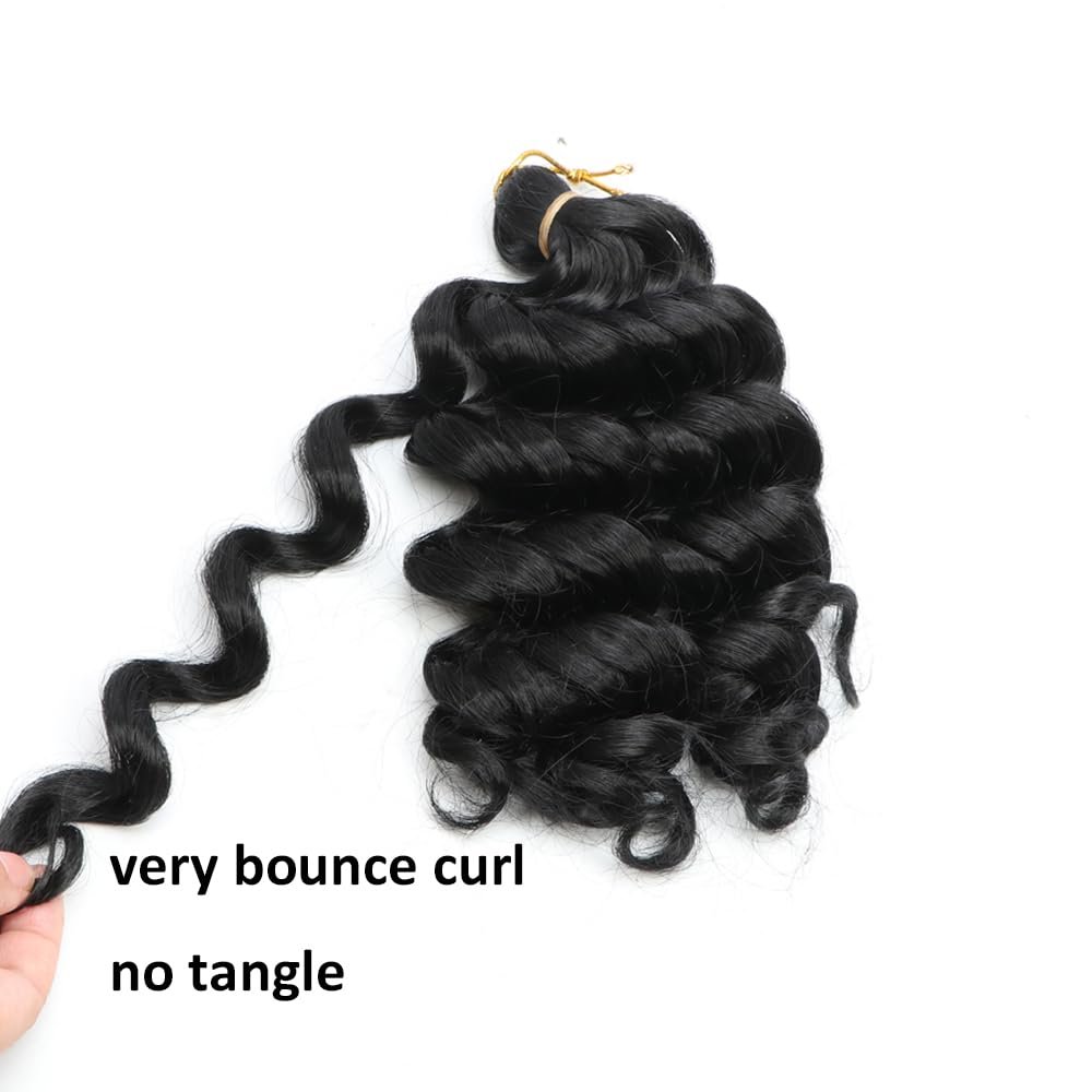Boho Box Braids Crochet Hair for black Women loose french curl Bob Crochet Braids for Synthetic Bohemian Braiding Hair Extension