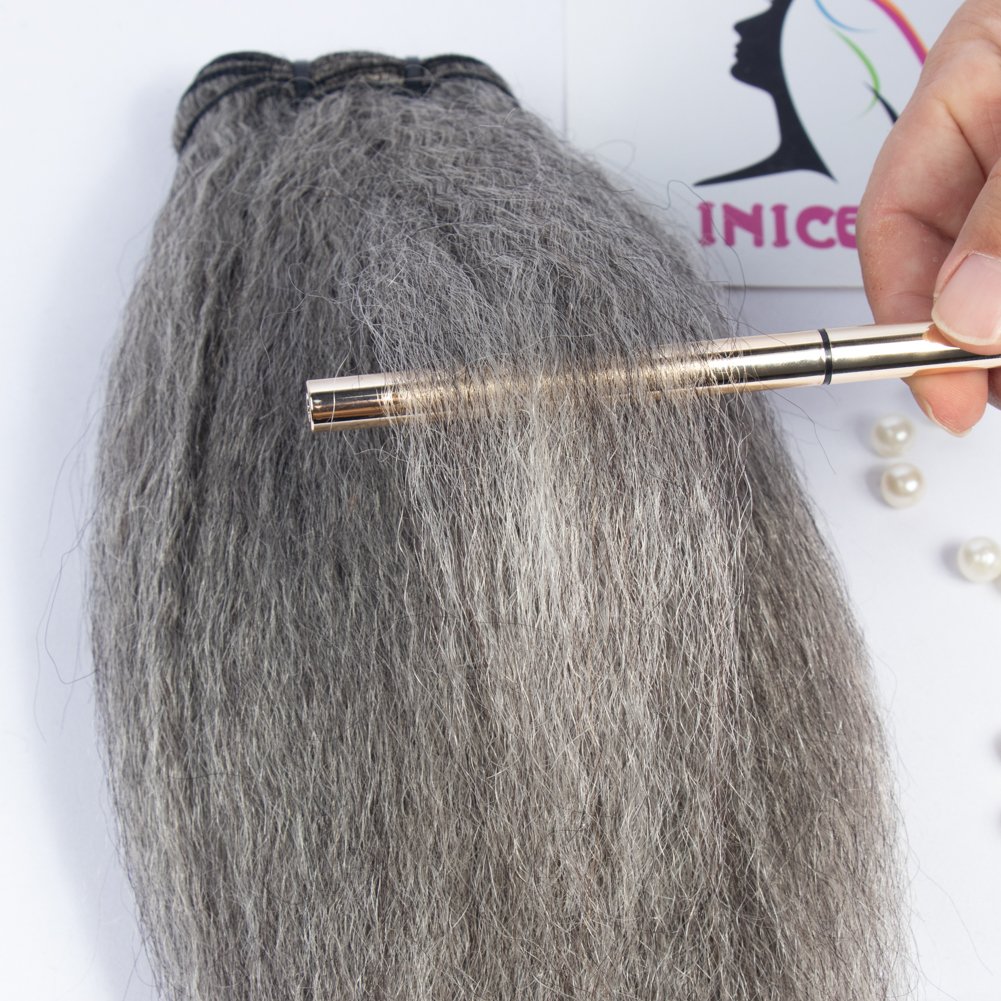 Latest Best Selling Gray Human Hair Weaves Cuticle Aligned Virgin Remy Hair Bundles Gray OEM ODM Hair Extention