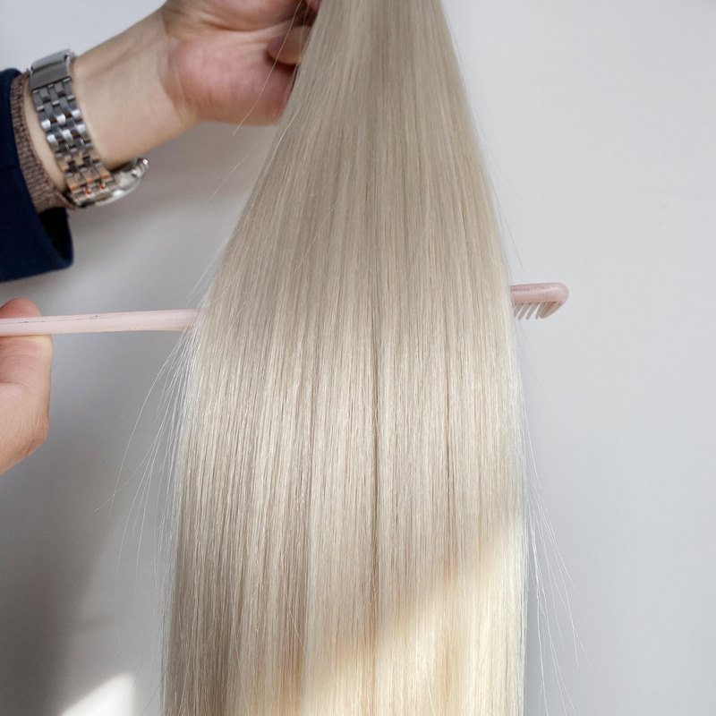 Top Quality For Salon Custom Label White Pre Bonded Virgin Human Hair I Tip Hair Extension